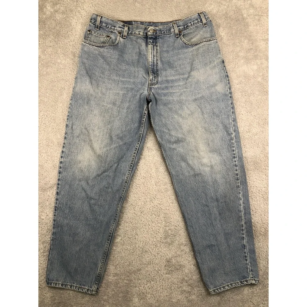 Levis 560 Jeans Men's 40x30 Vintage Loose Fit Tapered Leg Made in USA Blue
